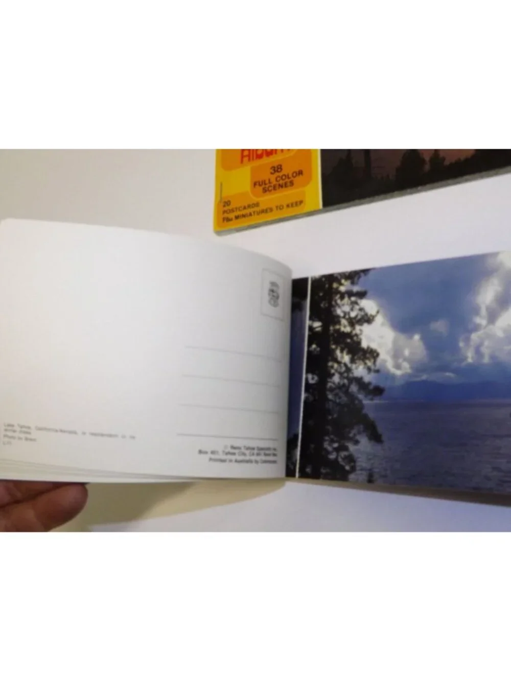 Lake Tahoe & Reno Postcard Booklets Vintage 38 Full-Color Scenes Smith Sierra No